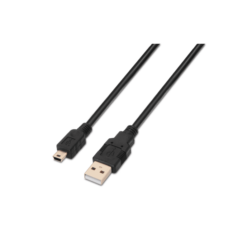 Cable o Adaptador USB Aisens USB 2.0 Tipo A/M-Mini B/M Negro 1.0M — imagen 1