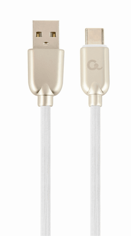 Cable o Adaptador USB Gembird USB Tipo C de Caucho Premium, 2m, Blanco — imagen 1