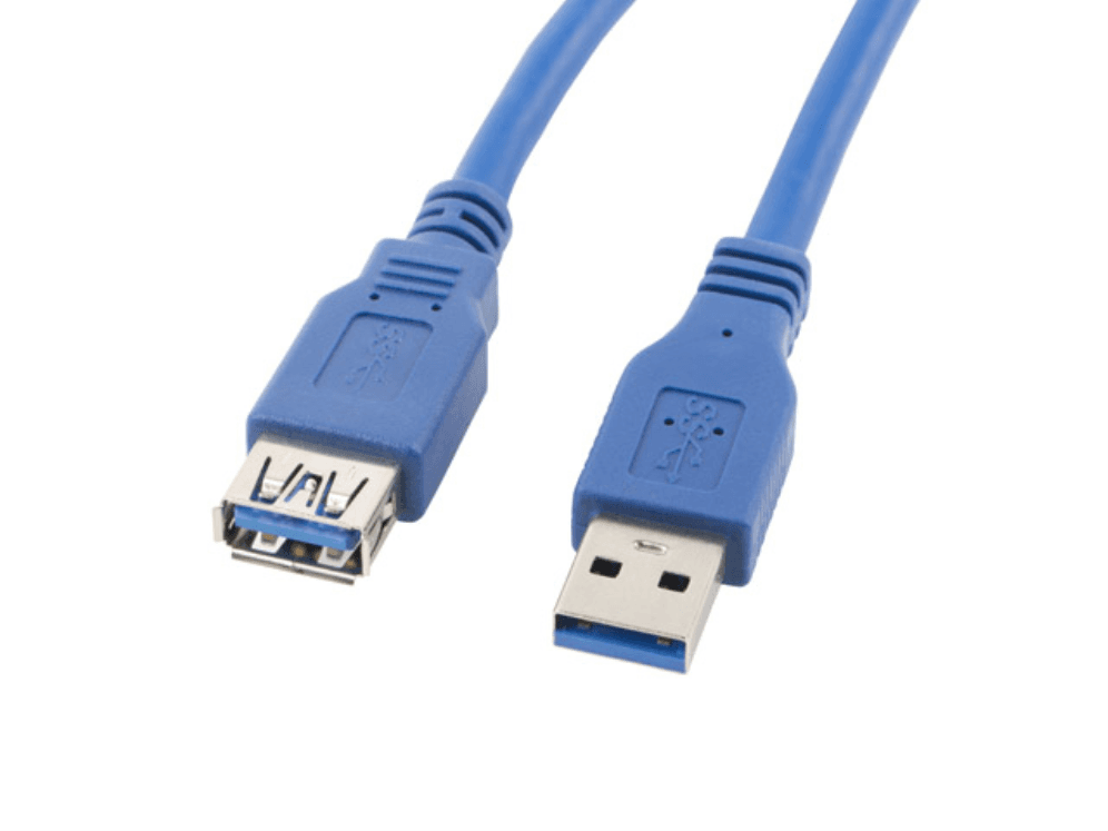 Cable o Adaptador USB Lanberg Alargador USB 3.0 Macho Hembra 1.8m Azul — imagen 1