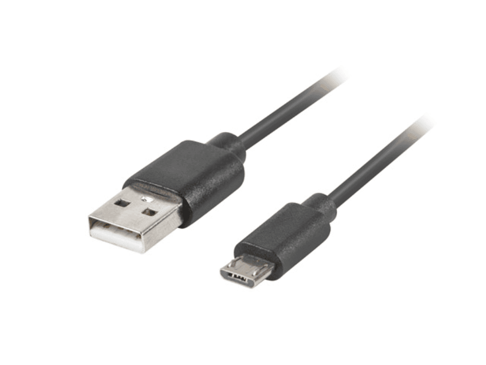 Cable o Adaptador USB Lanberg USB 2.0 a Micro USB Quick Charge 3.0 1.8m Negro — imagen 1