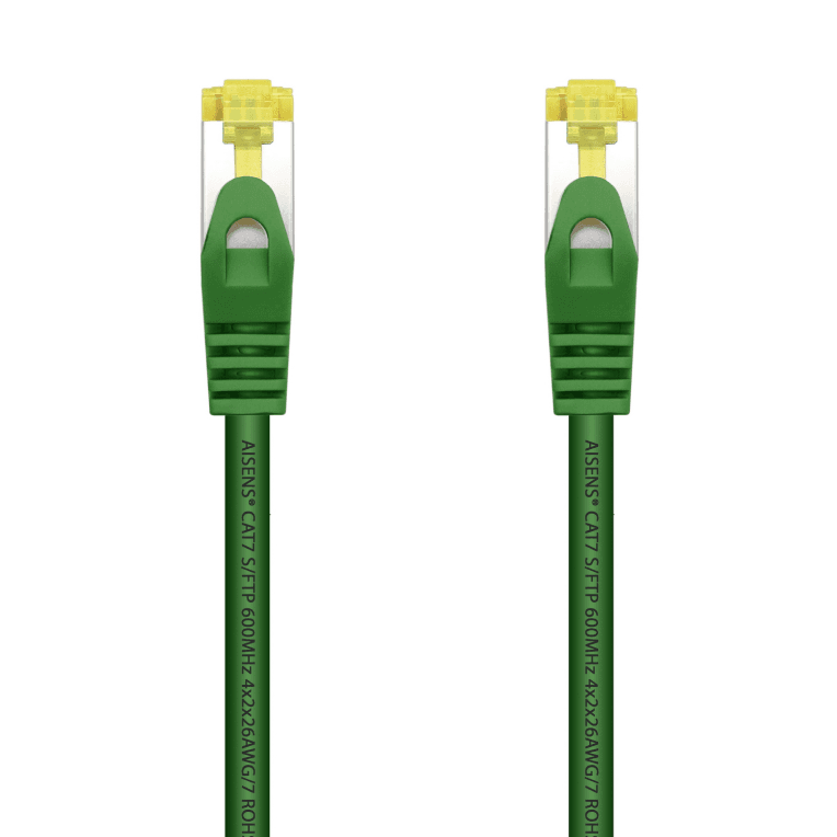 Cable Red Aisens Latiguillo RJ45 LSZH Cat.7 SFTP PIMF 25CM Verde — imagen 1