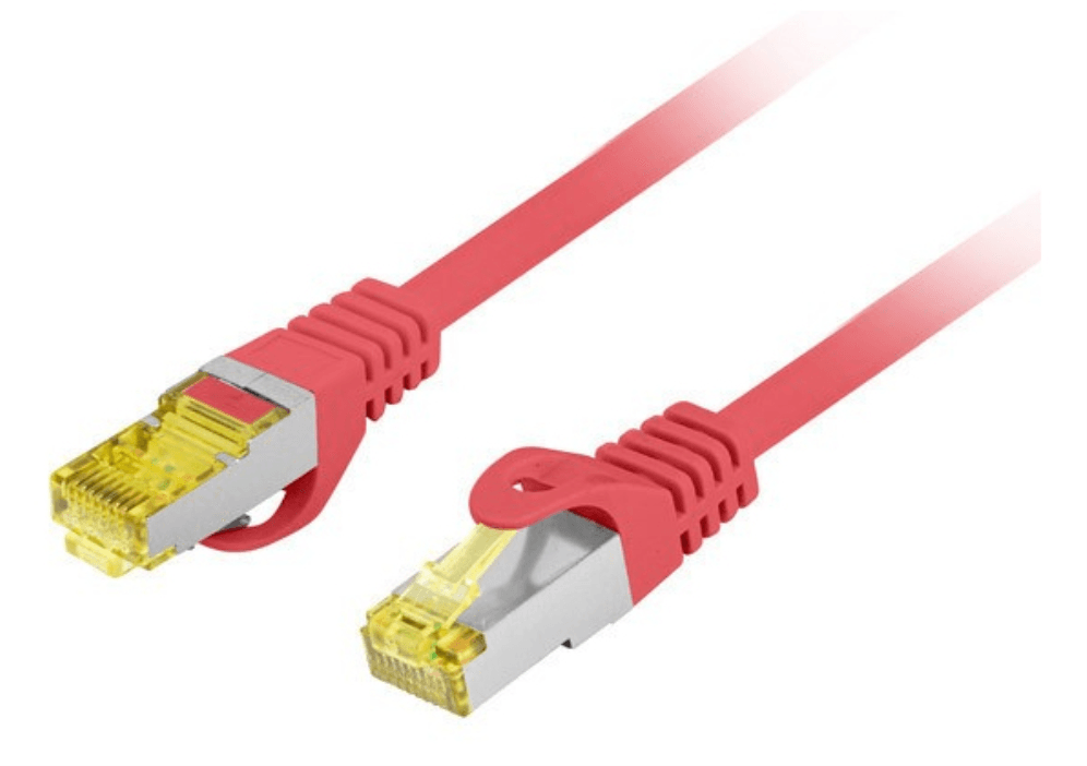 CABLE RED LANBERG LATIGUILLO CAT.6A S/FTP LSZH CU 1.5M ROJO FLUKE PASSED — imagen 1