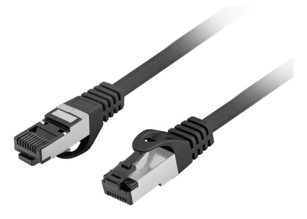 CABLE RED LANBERG LATIGUILLO CAT.8.1 S/FTP LSZH CU 3M NEGRO FLUKE PASSED — imagen 1
