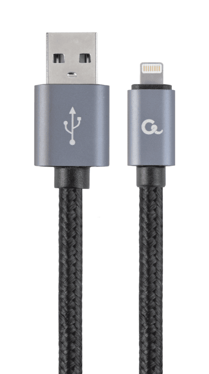 CABLE TRENZADO DE ALGODON GEMBIRD 8 PINES CON CONECTORES METALICOS, 1,8 M