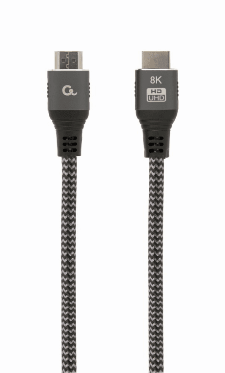 Cable Trenzado Hdmi 2.1 8K 60Hz Gembird Select Plus Series Con Ethernet 1m Negro — imagen 1