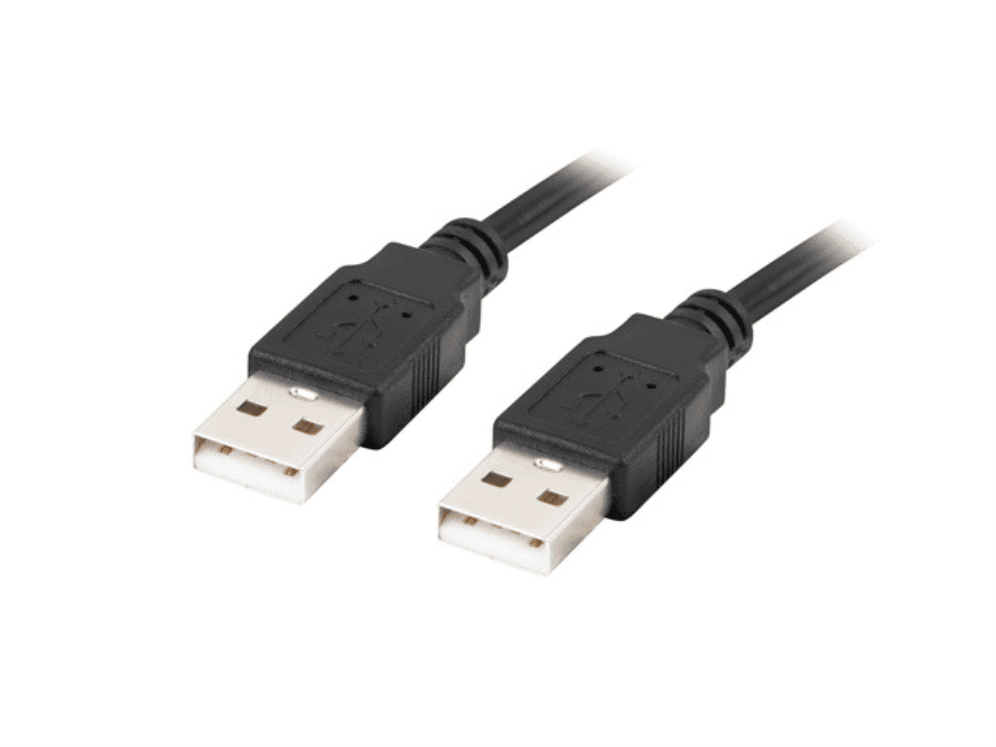 Cable USB 2.0 Lanberg USB-A Macho a Macho 1m Negro — imagen 1