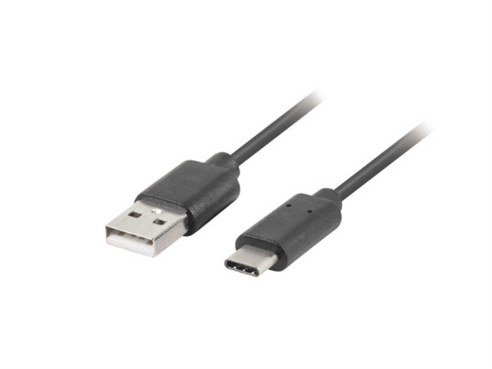 Cable USB 2.0 Lanberg USB-A Macho a USB-C Macho 0.5m Negro — imagen 1
