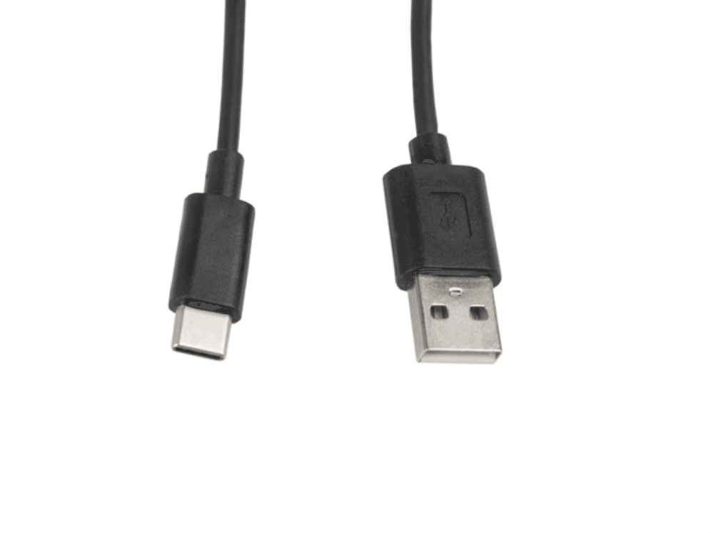 Cable USB 2.0 Lanberg USB-A Macho a USB-C Macho 1m Negro — imagen 1