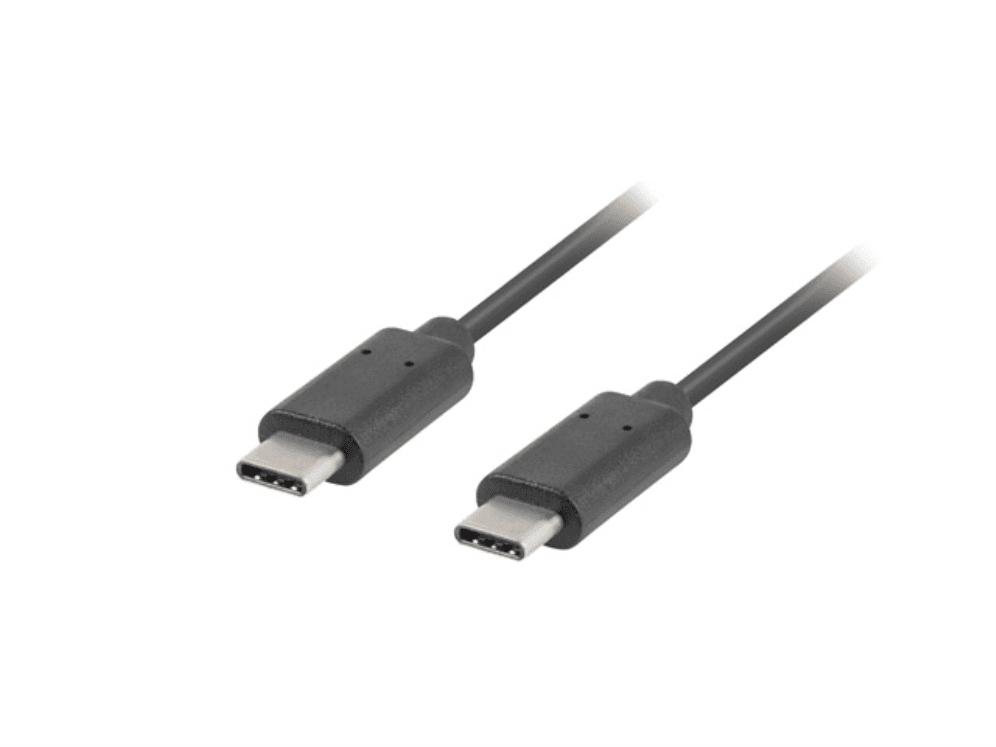 Cable USB 2.0 Lanberg USB-C Macho a USB-C Macho 1m Negro — imagen 1