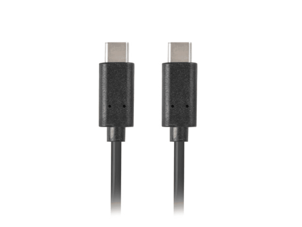 Cable USB Lanberg 2.0 Macho/USB C Macho 1.8m Negro — imagen 1