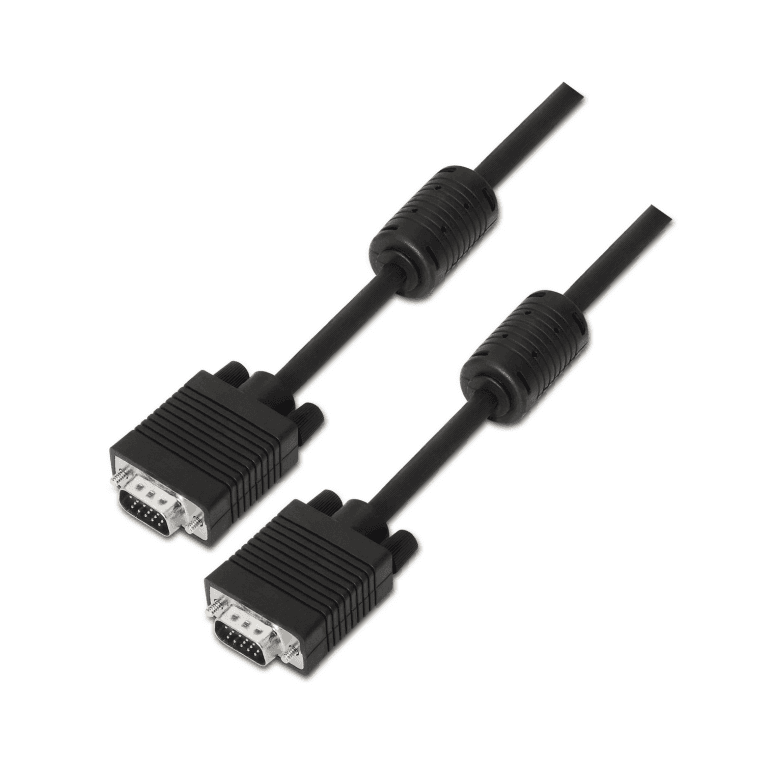 Cable VGA Aisens A113-0072 Con Ferrita HDB15M-HDB15M Negro 3.0M