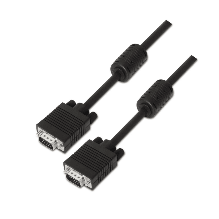 Cable VGA Aisens A113-0077 Con Ferrita HDB15M-HDB15M Negro 25M — imagen 1