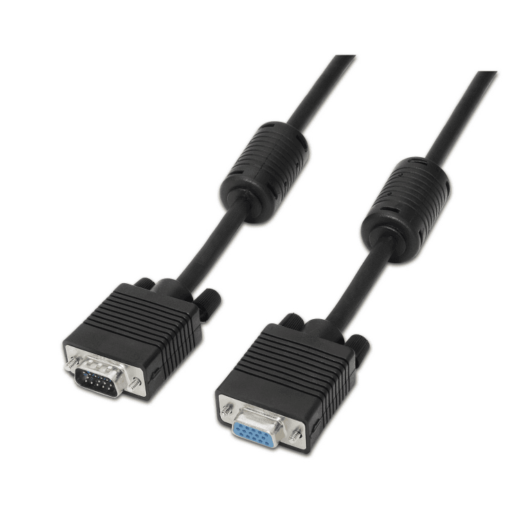 Cable VGA Aisens A113-0079 Con Ferrita HDB15M-HDB15H Negro 3.0M — imagen 1