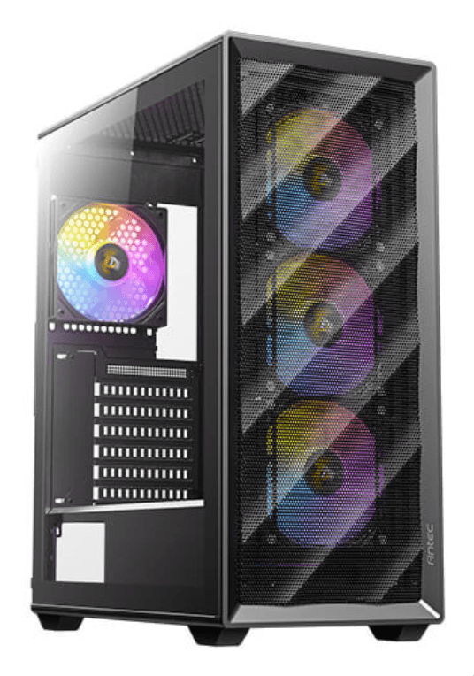 Caja ATX Antec AX85 ARGB Negra 2xUSB3.0 4 Ventiladores — imagen 1