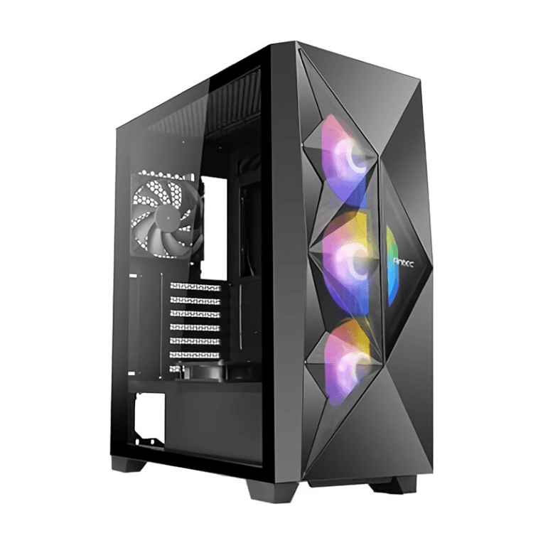 Caja ATX Antec DF800 Flux RGB Negra 2xUSB2.0/1xUSB3.0 sin Fuente — imagen 1
