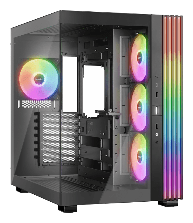 Caja ATX Be Quiet! Light Base 600 LX ARGB 4xVentiladores sin Fuente Negra — imagen 1