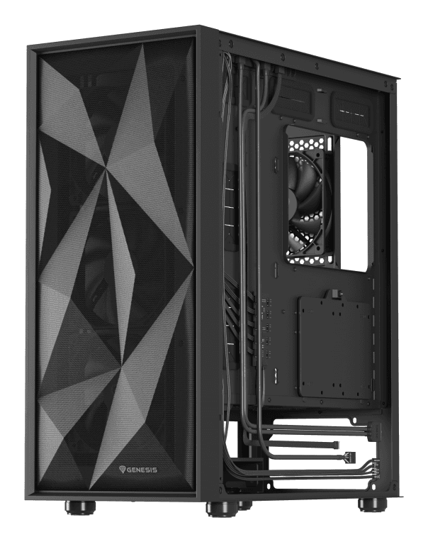 Caja ATX Genesis Gaming Diaxid 605F 1xUSB-C/2xUSB3.0 Negra — imagen 1