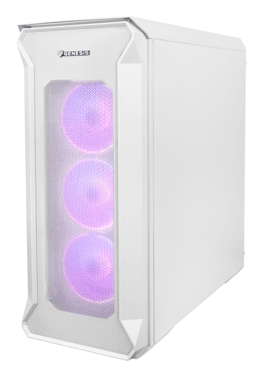 Caja ATX Genesis Gaming IRID 505 ARGB V2 Blanca 2xUSB3.0/2.0 — imagen 1