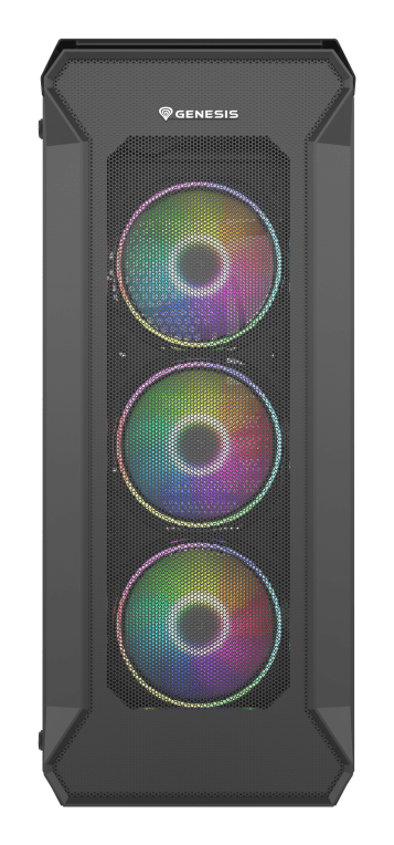 Caja ATX Genesis Gaming IRID 505 ARGB V2 Negra 2xUSB3.0/2.0 — imagen 1