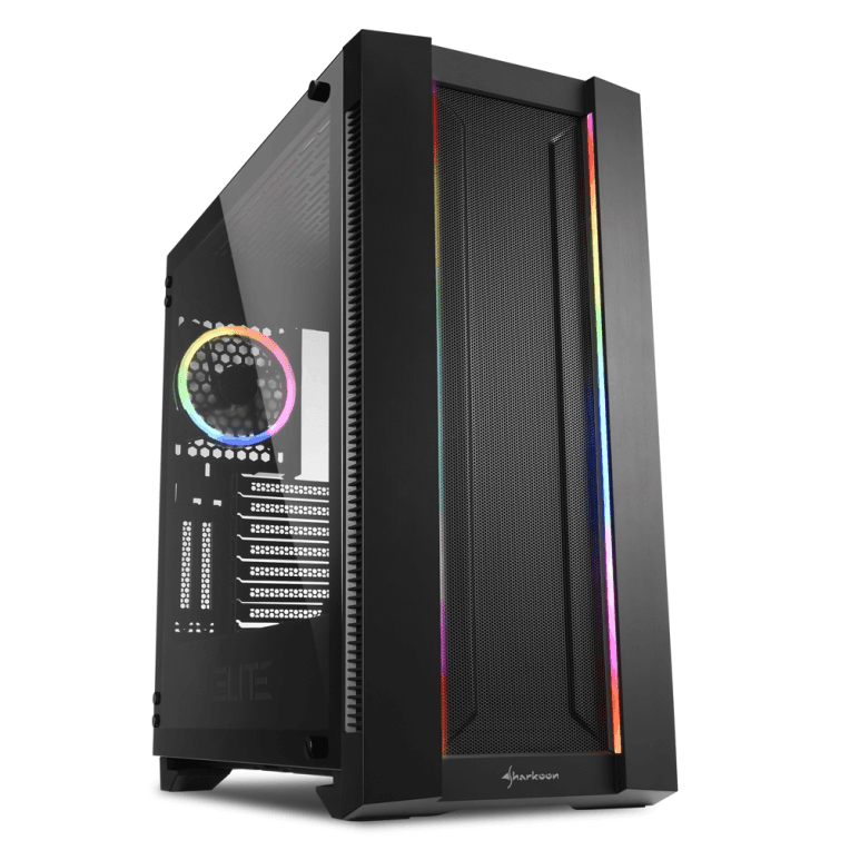 Caja ATX Sharkoon Elite Shark CA200M 2xUSB3.0 Negra — imagen 1