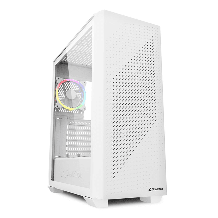 Caja ATX Sharkoon VS9 RGB Blanca 2xUSB-A 3 Ventiladores — imagen 1