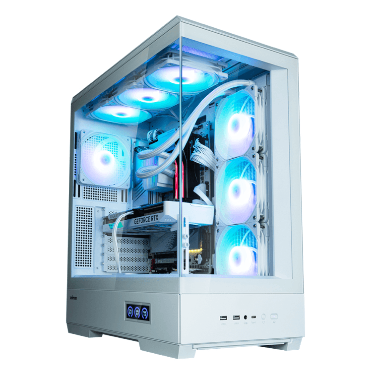 Caja ATX Zalman P50 DS ARGB Blanca 2xUSB3.0 4 Ventiladores — imagen 1