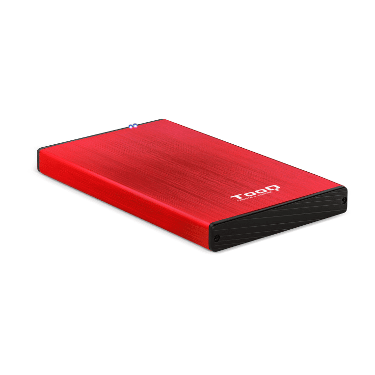 Caja Externa Tooq Tqe-2527R 2,5" 9,5 Mm Sata USB 3.0/3.1 Rojo — imagen 1
