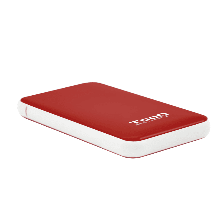 Caja Externa Tooq Tqe-2528R 2,5" 9,5 Mm Sata USB 3.1 Gen1 Roja — imagen 1