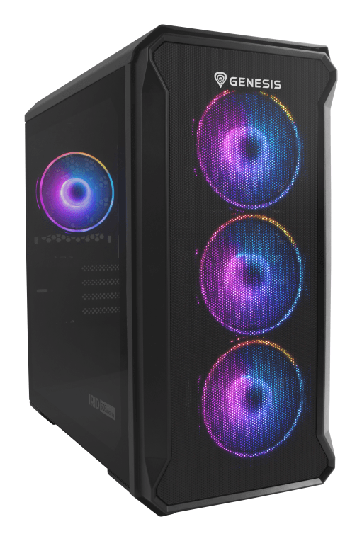 Caja Micro-ATX Genesis Gaming IRID 503 ARGB V2 Negra 1xUSB3.0/2.0 — imagen 1