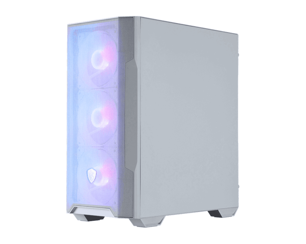 Caja Micro-ATX MSI MAG Forge M100R White ARGB 2xUSB3.2 — imagen 1
