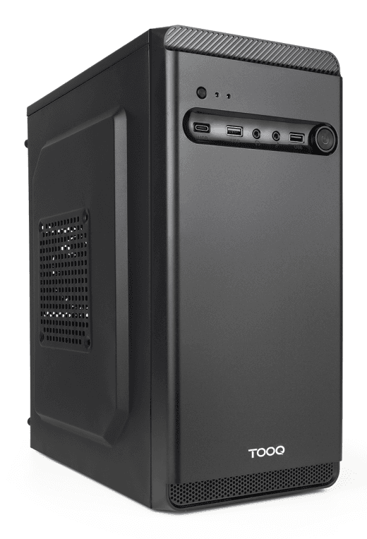 Caja Micro-ATX Tooq Dodeka Ultra USB Tipo C con fuente 500 Wattios