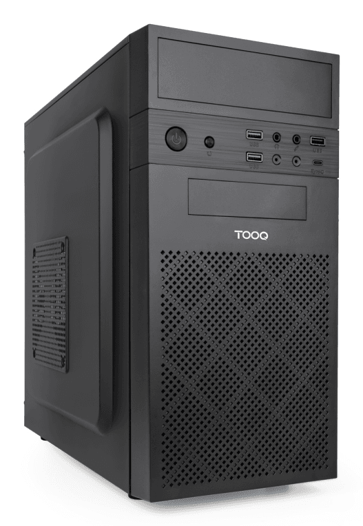 Caja Micro-ATX Tooq IsoBox Ultra USB Tipo C con fuente de 500 Wattios