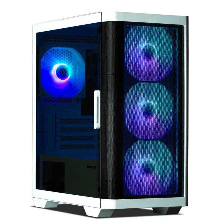 Caja Micro-ATX Zalman M4 ARGB Blanca 2xUSB3.0 4 Ventiladores — imagen 1