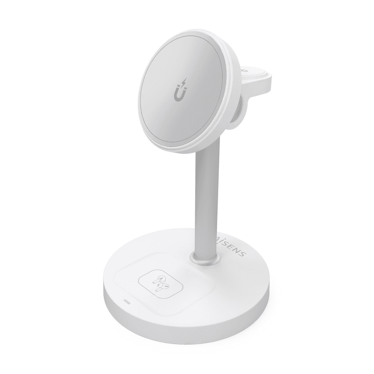 Cargador Aisens Inalambrico USB-C 3 en 1 15W Movil Apple Watch Auriculares — imagen 1