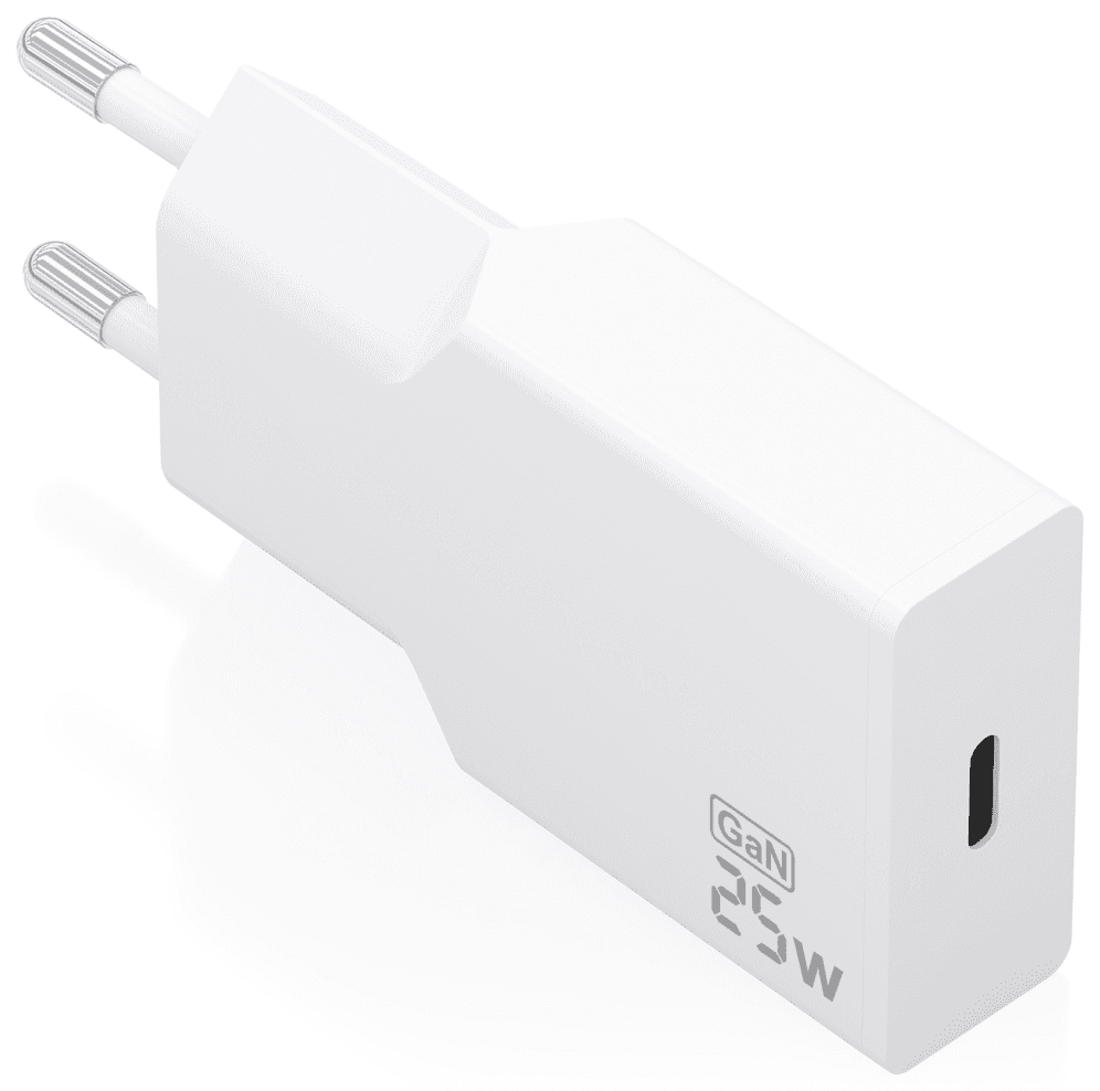 CARGADOR AISENS ULTRA DELGADO GaN 25W 1xUSB-C PD3.0 BLANCO — imagen 1