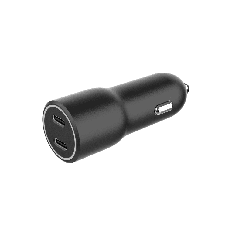 Cargador Gembird Coche Power Livery 2 Puertos USB Tipo C 40W Negro — imagen 1