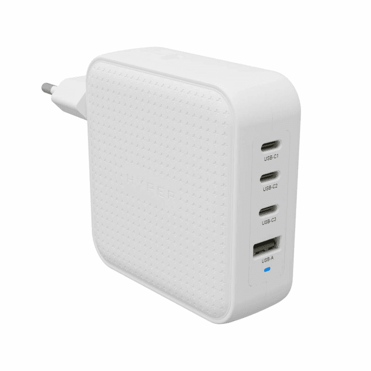 Cargador Hyper HyperJuice 100W USB-C GaN Travel Charger (3C+1A) - White