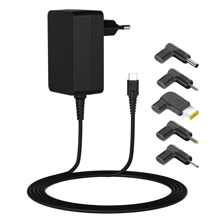 Cargador Leotec LENCSHOMETC45 Notebook USB-C 45W + 5 Puntas