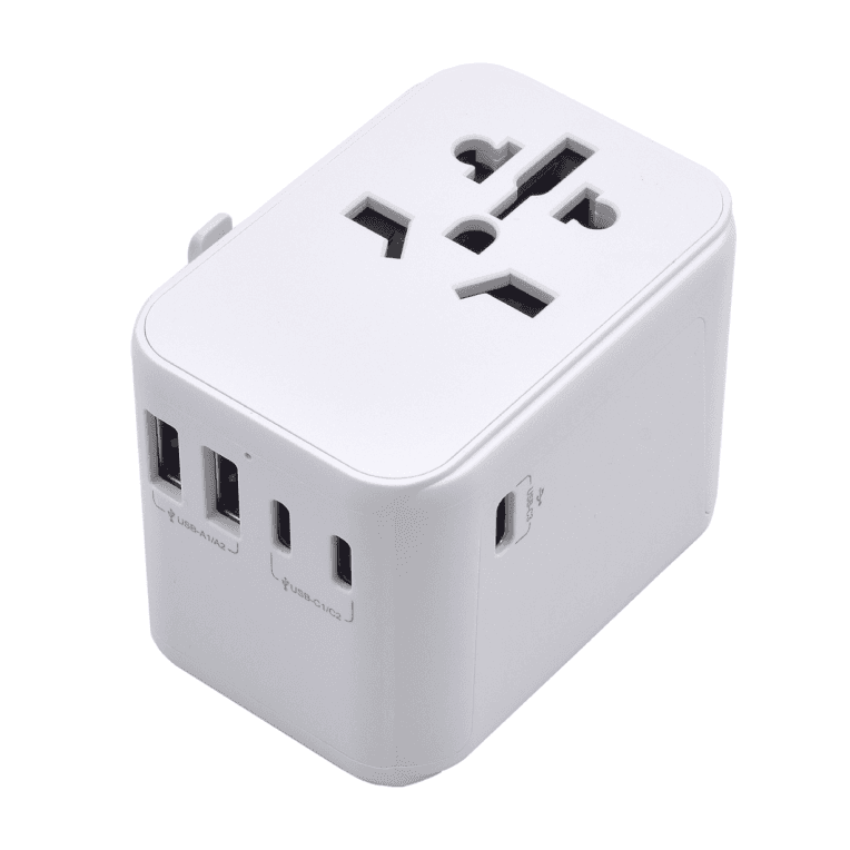 Cargador Móvil Ewent EW1470 Adaptador de Viaje EU/USA/UK/AUS 2-P USB y 3 Type-C