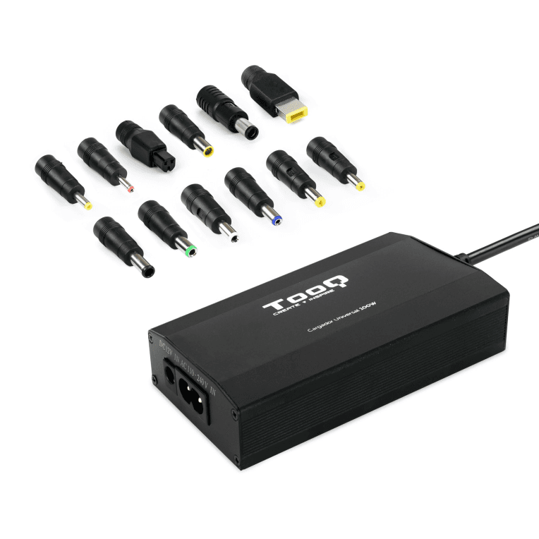 Cargador para portátil o Inversor Tooq TQLC-100BS01M Universal 100W 1xUSB — imagen 1