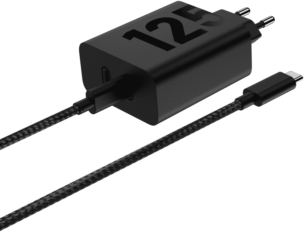 Cargador Universal Motorola TurboPower 125W dual 2xUSB Tipo-C Negro — imagen 1