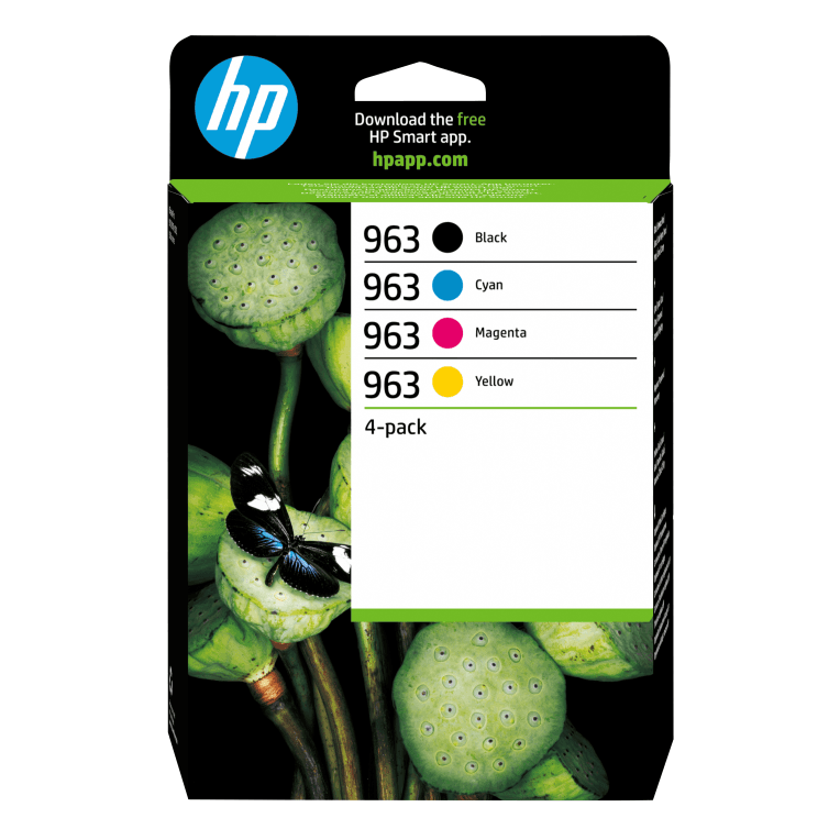 Cartucho de Tinta Silla Hp 963 Pack Ahorro Negro Cian Magenta Amarillo — imagen 1