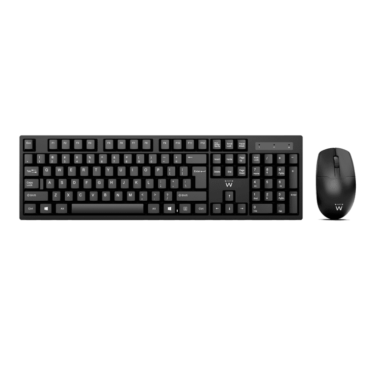 Combo Teclado Ratón Ewent Español Teclas Programables RF Inalámbrico Negro