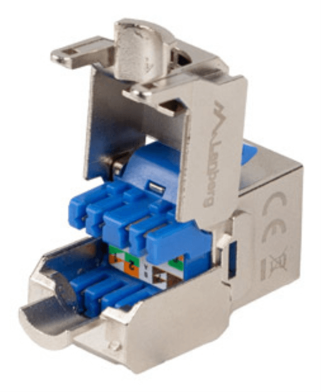 Conector Keystone Lanberg Cat.6a FTP RJ45 Tool-Less para Redes 10GbE — imagen 1