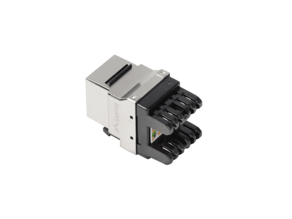 Conector Lanberg Keystone Cat.6 FTP RJ45 180 Grados para Blindaje Total — imagen 1