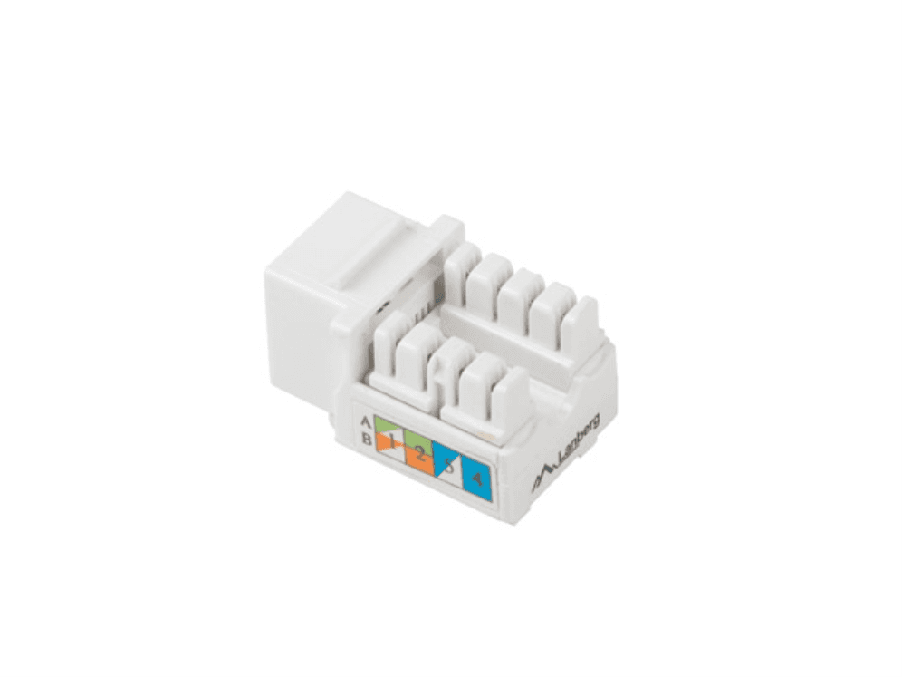 Conector Lanberg Keystone Cat.6 UTP RJ45 90 Grados para Montaje Lateral