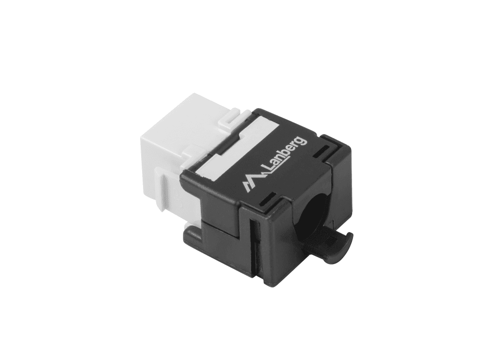 Conector Lanberg Keystone Cat.6A UTP RJ45 180º Tool-Less para 10 Gigabit