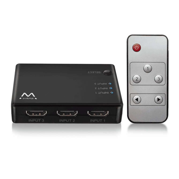 Conmutador Ewent EW3730 3 Puertos HDMI 4K 30Hz USB Mando A Distancia — imagen 1