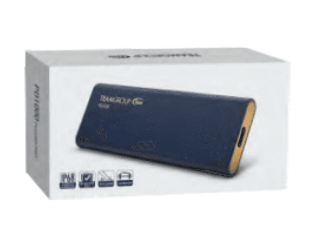 Disco Duro Externo SSD Teamgroup 512GB Team 1.8" Full PD1000 USB3.2 USB-C Negro — imagen 1
