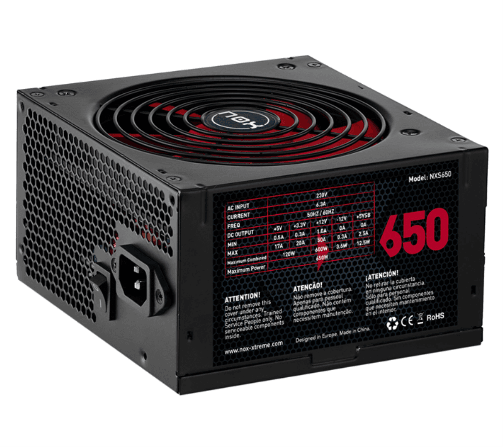 Fuente Nox NX650 650W Negra